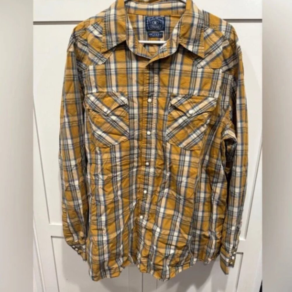 Lucky Brand Men’s 100% Cotton Pearl Snap